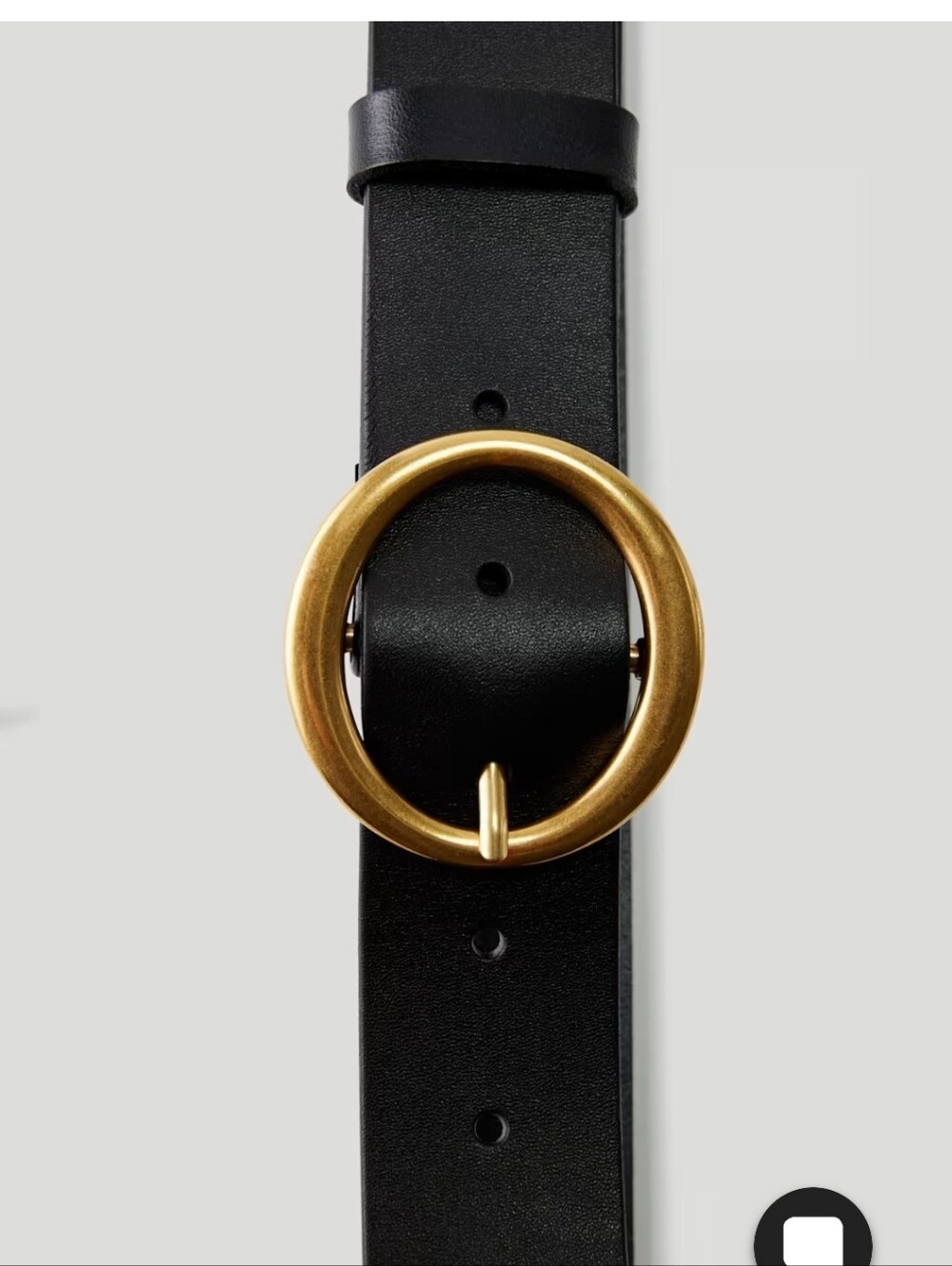 Aritzia Wilfred Classic Leather Ring Belt Xs